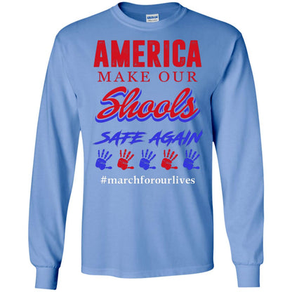 America Make Our Schools Safe Again Carolina Blue