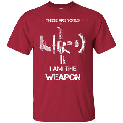 These Are Tools I Am The Weapon Shirt Cardinal