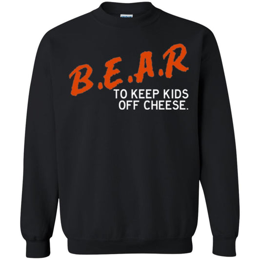 Chicago Football T-shirt B.e.a.r. To Keep Kids Off Cheese Black