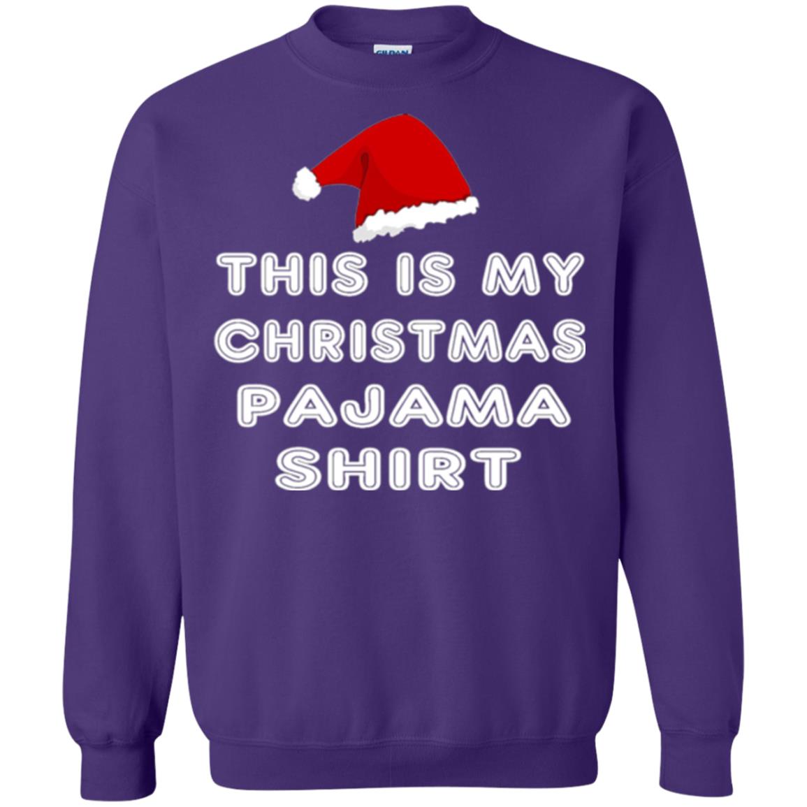 Christmas T-shirt This Is My Christmas Pajama Shirt Purple