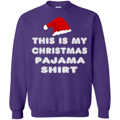 Christmas T-shirt This Is My Christmas Pajama Shirt Purple