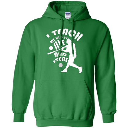Baseball Lover T-shirt I Teach My Kid To Hit And Steal Irish Green