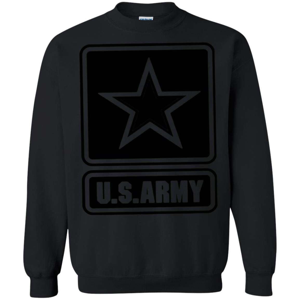 Us Army Black Logo United States Design T-shirt Black