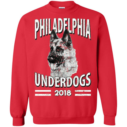 Dog Lover T-shirt Philadelphia Underdogs 2018 T-shirt Red