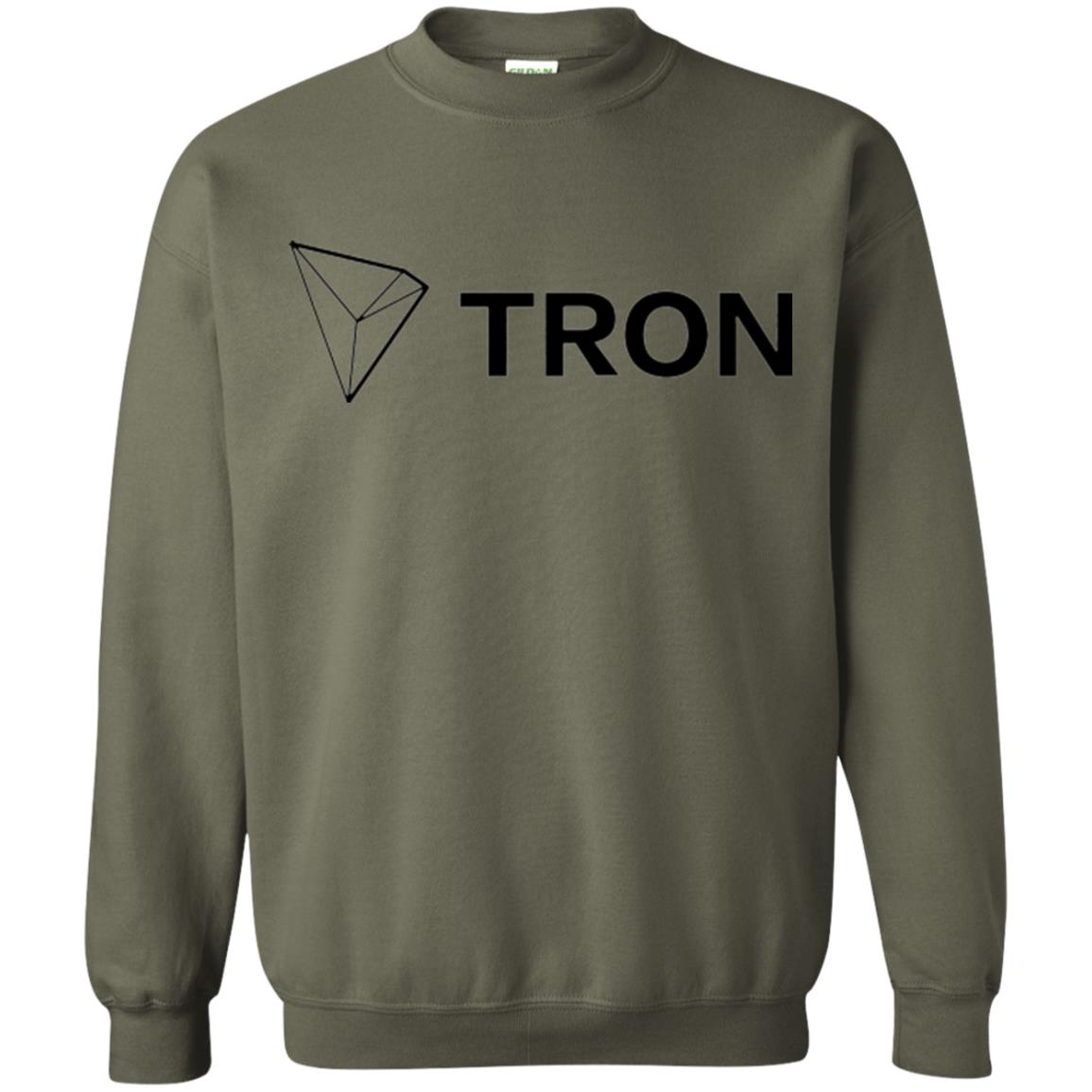 Tron Trx Cryptocurrency T-shirt Military Green