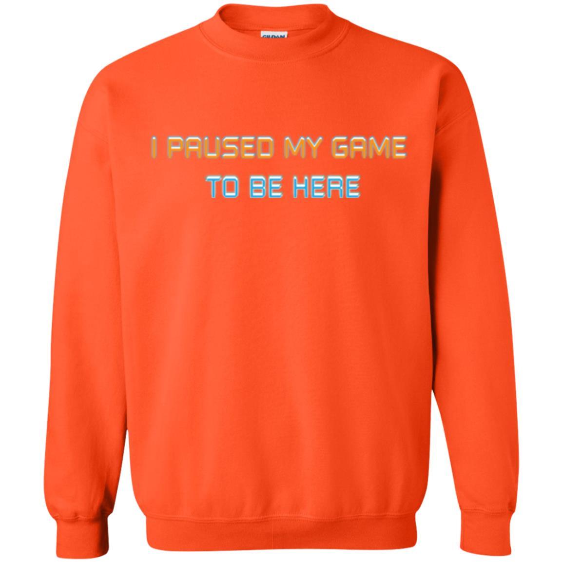 Gamer T-shirt I Paused My Game Here Orange