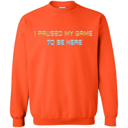 Gamer T-shirt I Paused My Game Here Orange