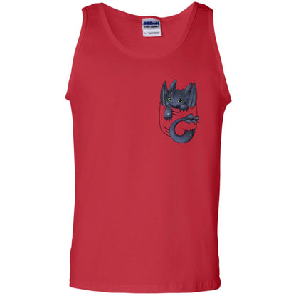 Dragon In Pocket Shirt Red