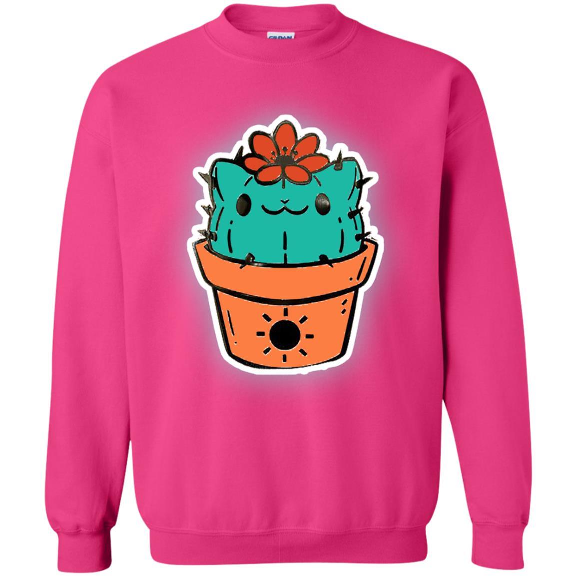 Cat Lovers T-shirt Catcus Heliconia