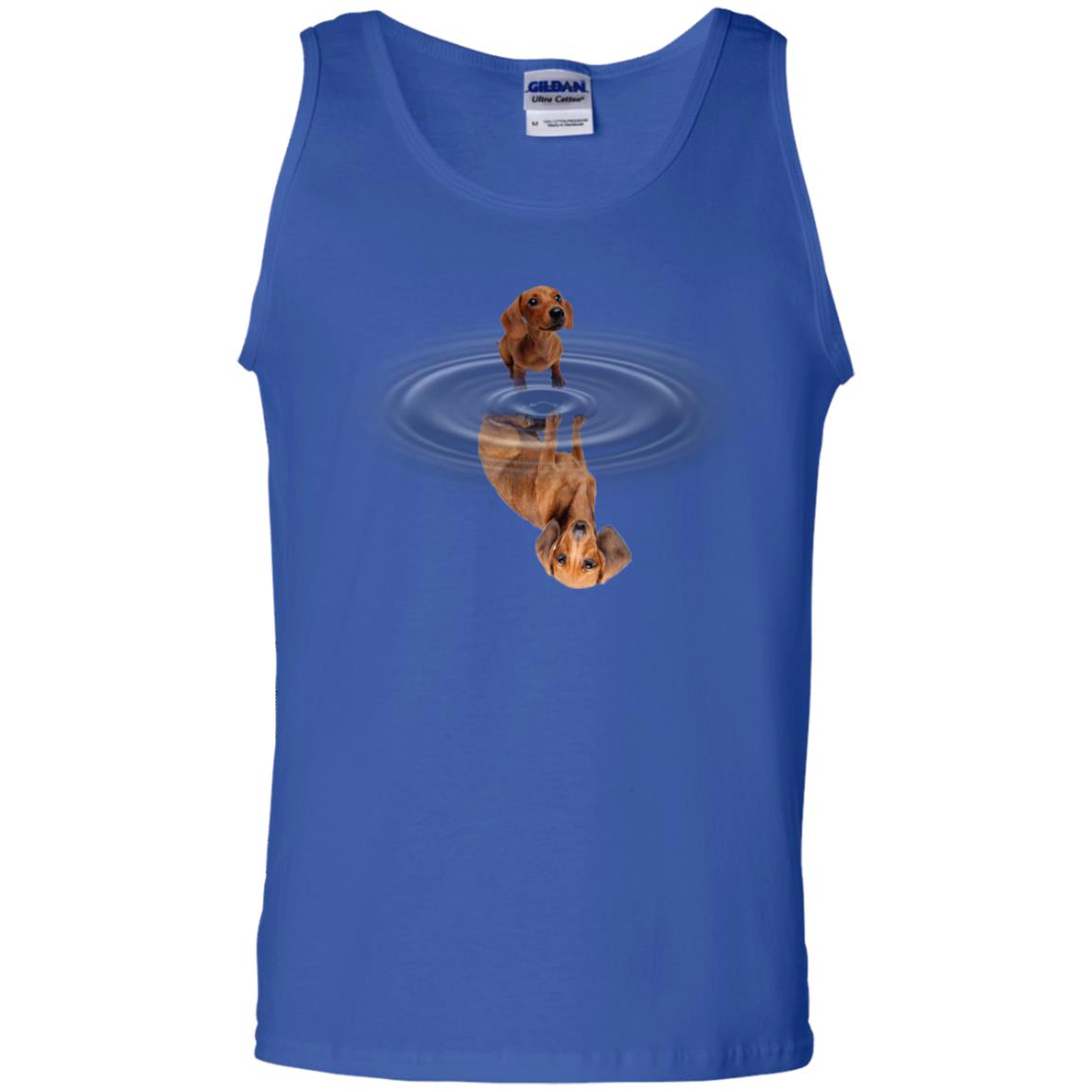 Little Dachshund And Big Shadow Shirt Royal