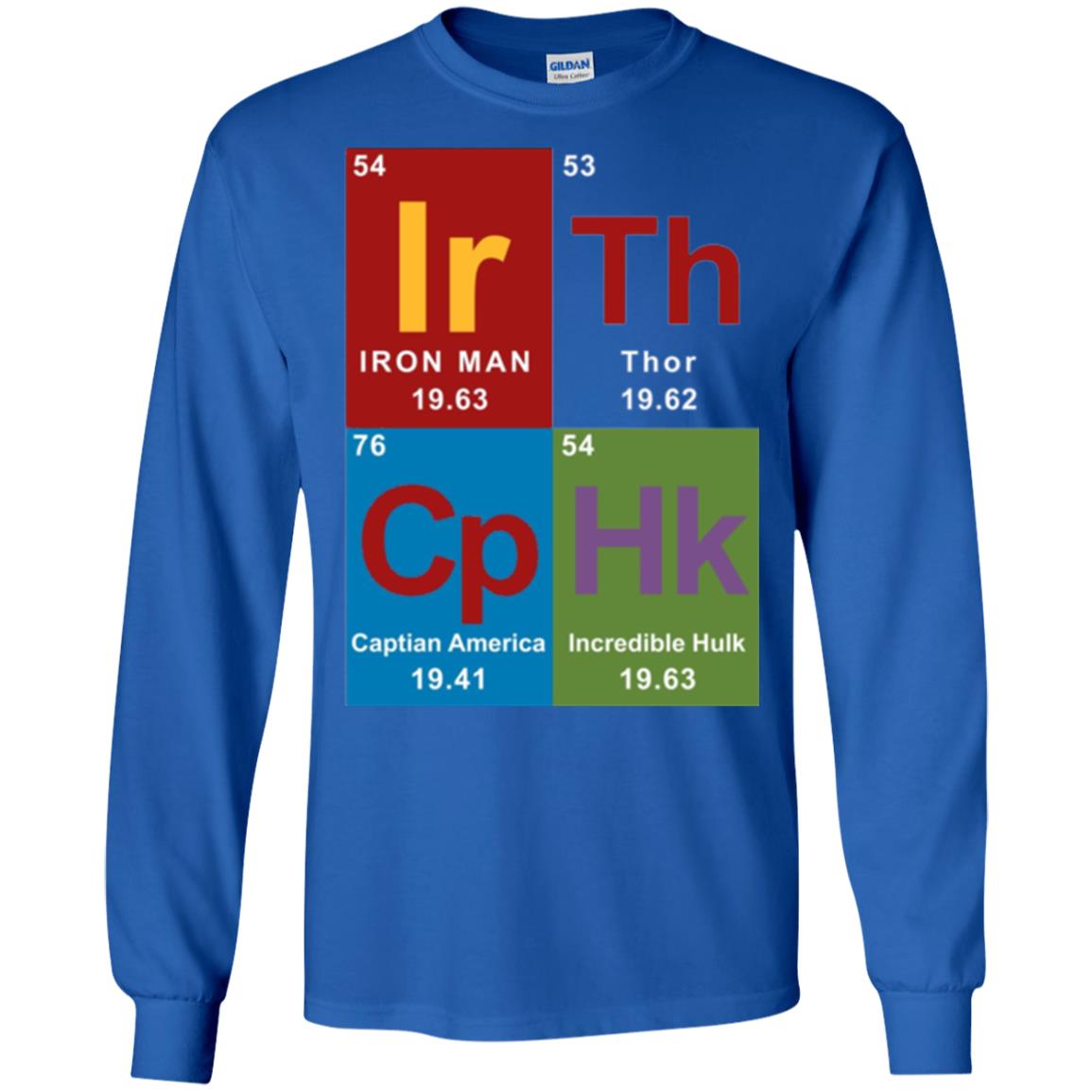 Marvel Avengers Periodic Table Elements T-shirt Royal