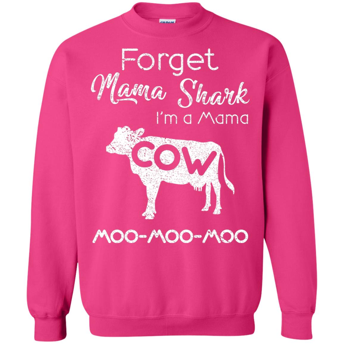 Forget Mama Shark I'm A Mama Cow Shirt Heliconia