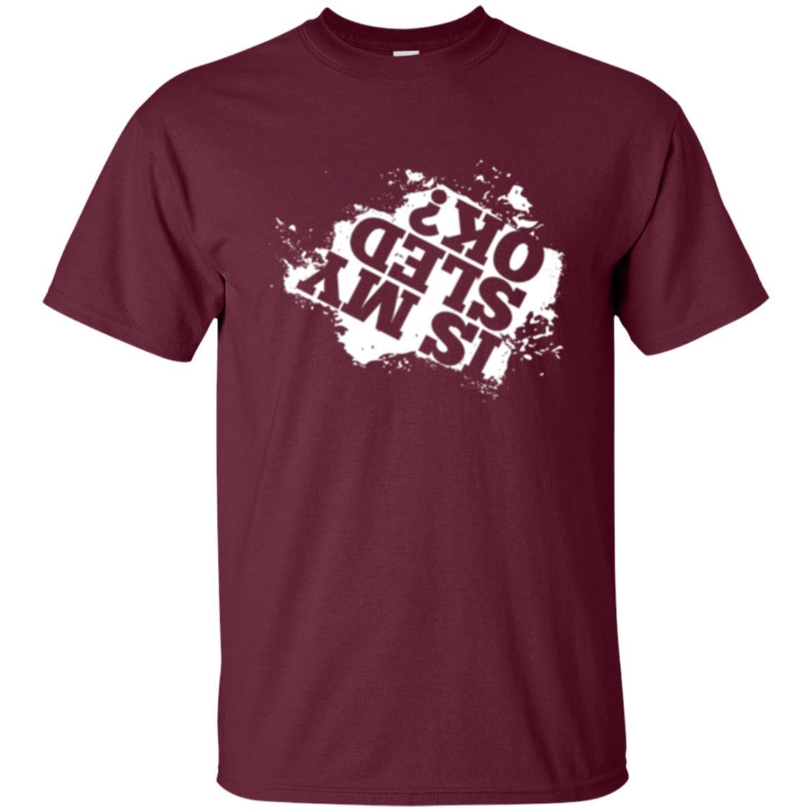 Snowmobile T-shirt Is My Sled Okay Maroon