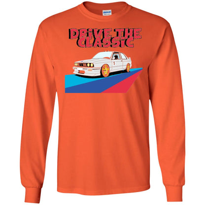 Classic Drive Vintage Collectors Bmw Lovers T-shirt Orange