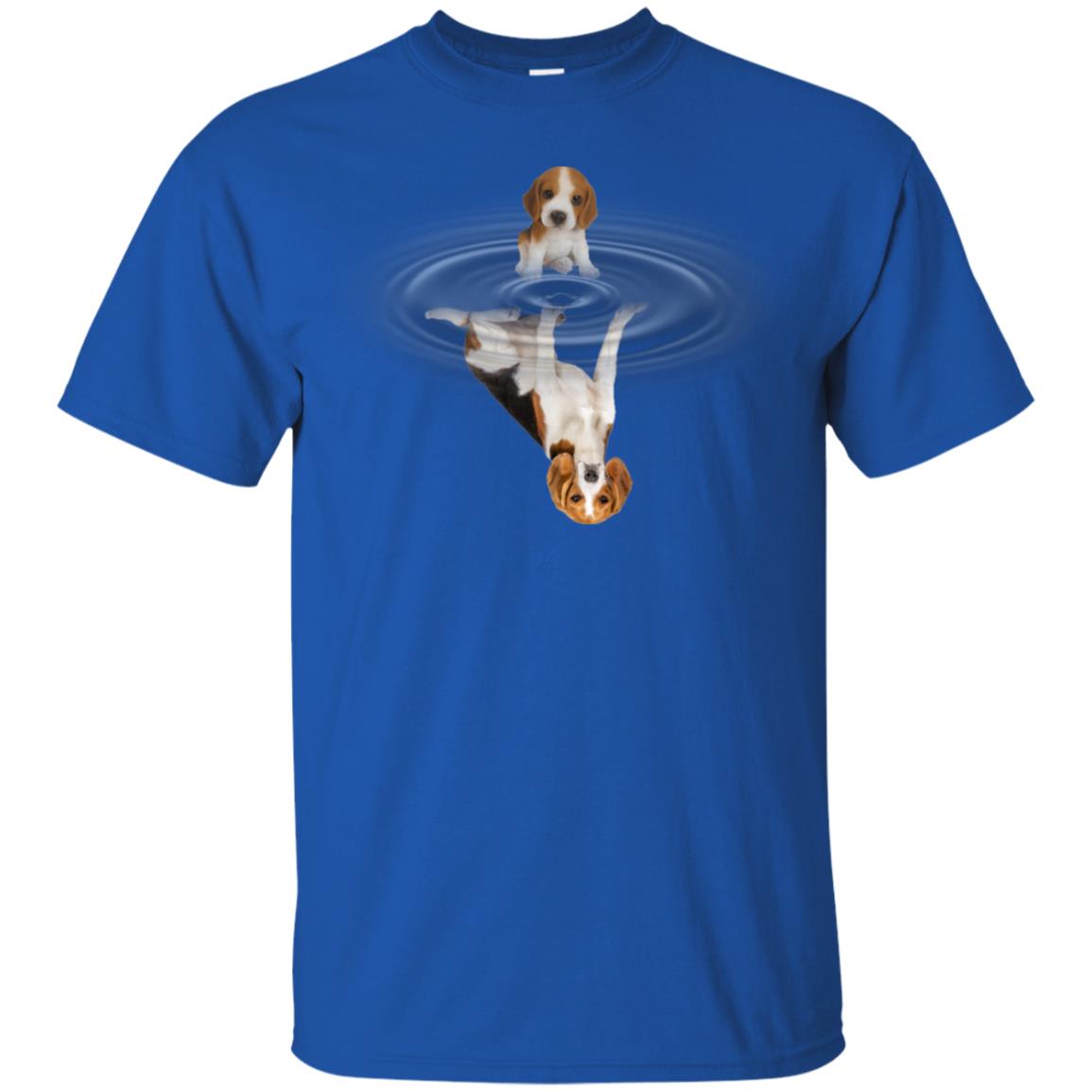 Little Beagle And Big Shadow Shirt Royal