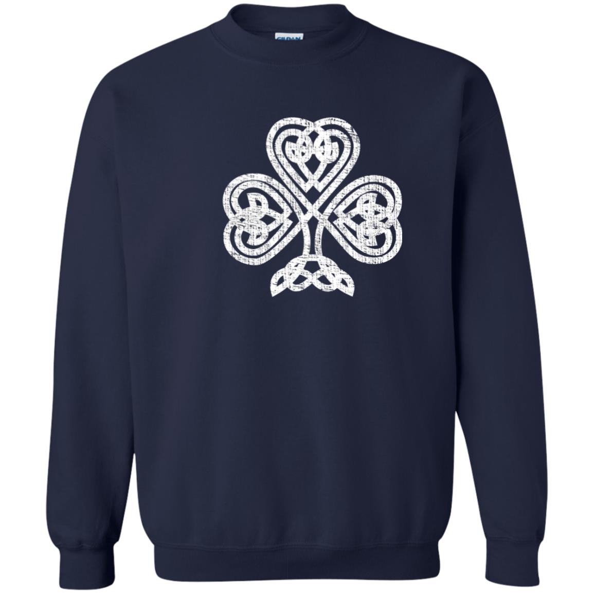Irish Shamrock Knot Symbol St. Patrick_s Day T-shirt Navy