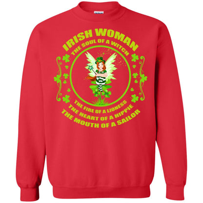 Irish Woman The Soul Of A Witch The Fire Of A Lioness The Heart Of A Hippie The Mouth Of A Sailor Red