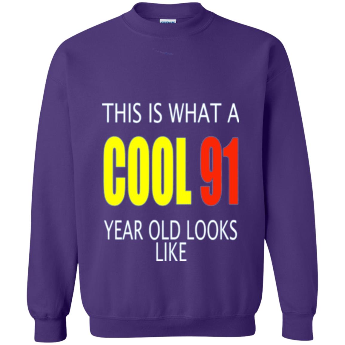 Cool 91 Years Old Birthday Gifts This Is What A Cool 91 Purple