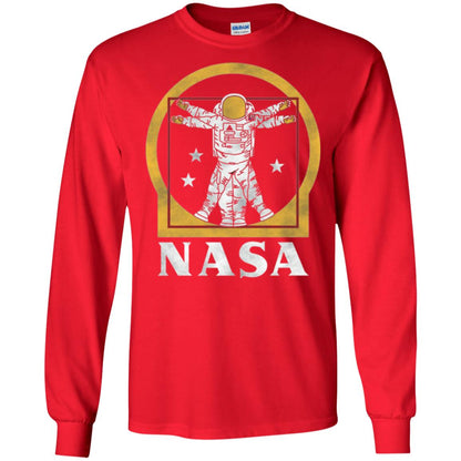 Vitruvian Astronaut T-shirt Red