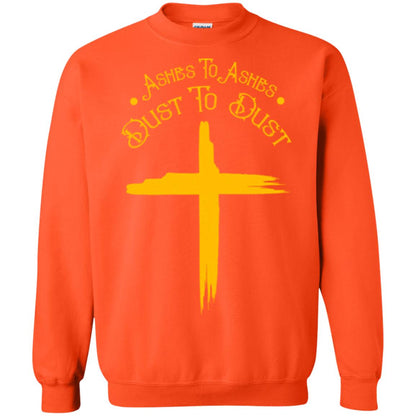Christian T-shirt Ashes To Ashes Dust To Dust Orange
