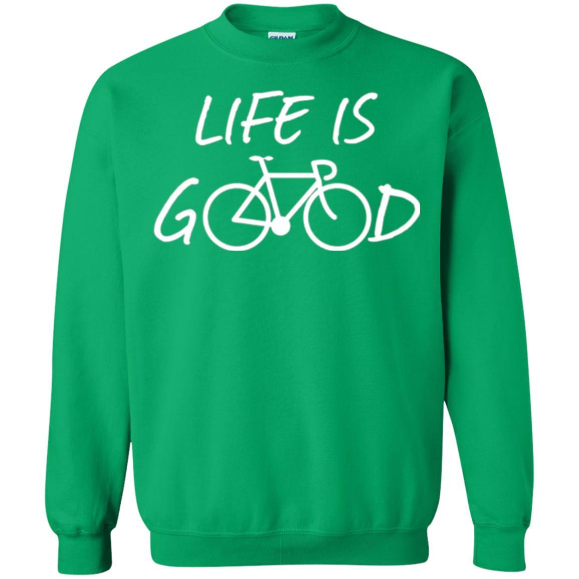 Bicycle T-shirt Life Is Good T-shirt Irish Green
