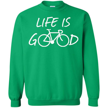 Bicycle T-shirt Life Is Good T-shirt Irish Green
