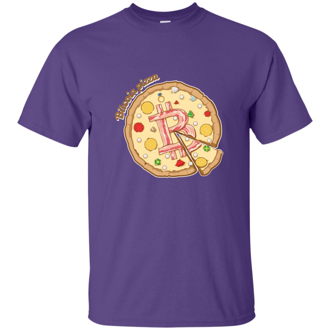 Funny Bitcoin Pizza T-shirt Crypto Currency