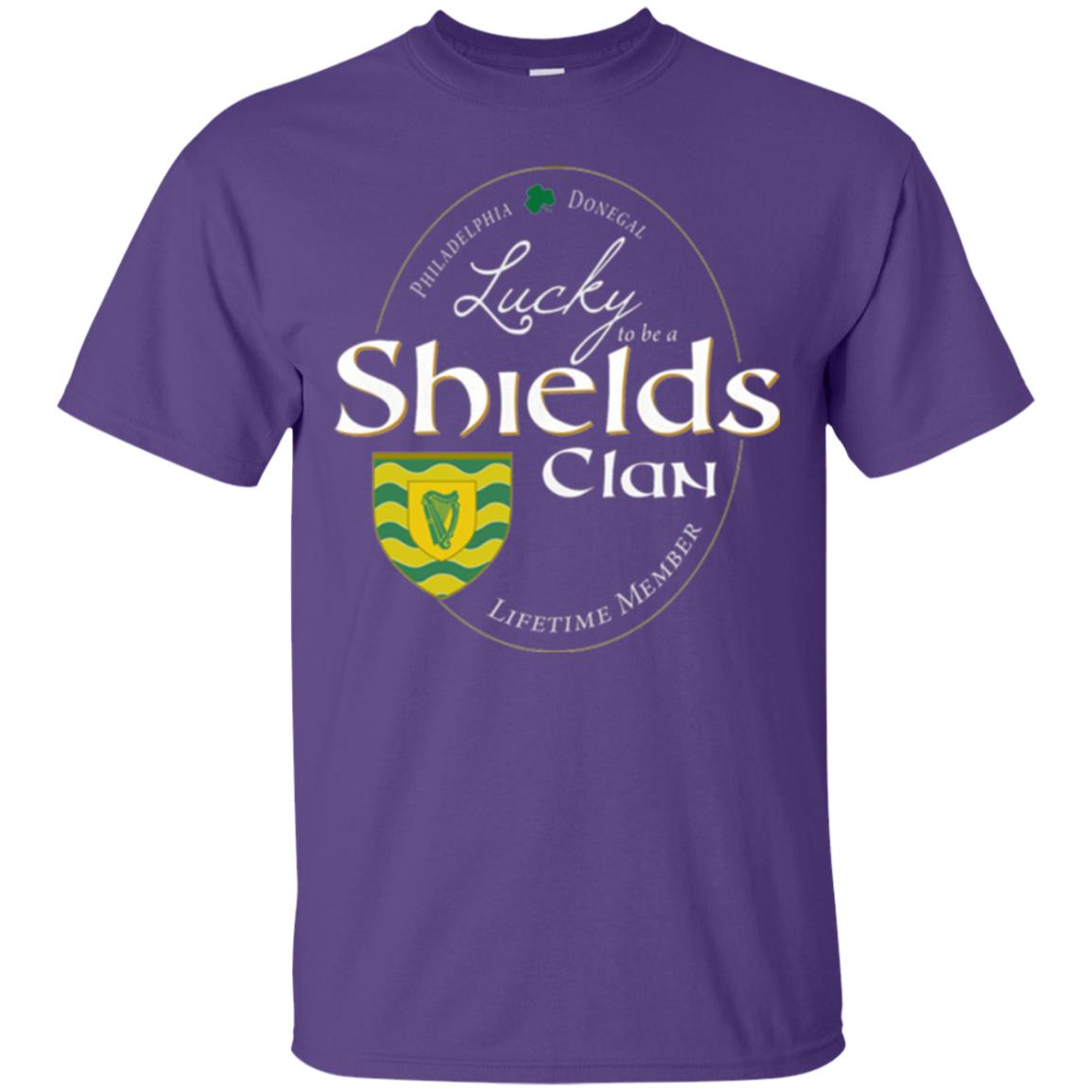 St Patricks Day T-shirt Shields Clan Lucky Lifetime Member T-shirt Purple