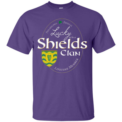 St Patricks Day T-shirt Shields Clan Lucky Lifetime Member T-shirt Purple