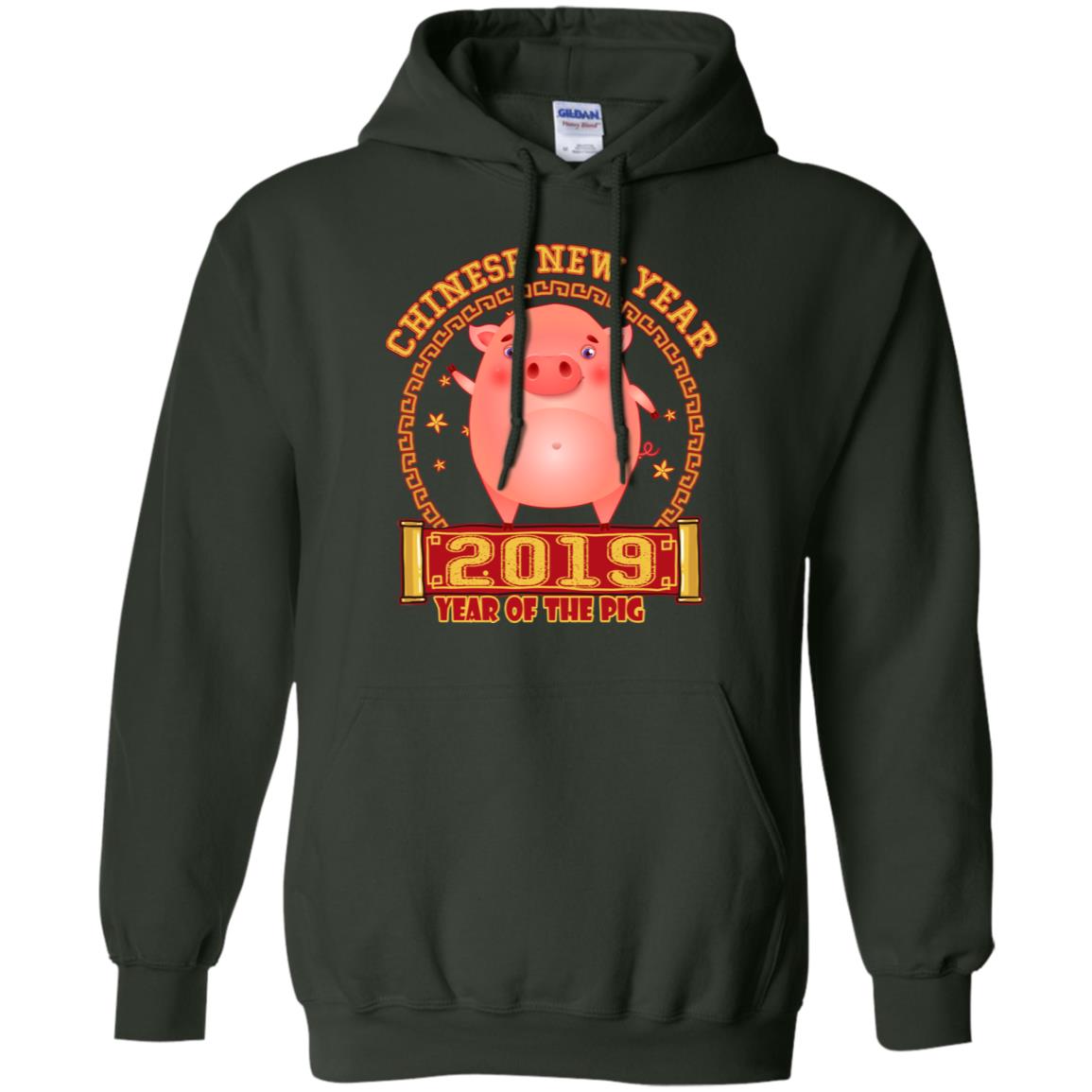 Chinese New Year Year 2019 Of The Pig Shirt Forest Green