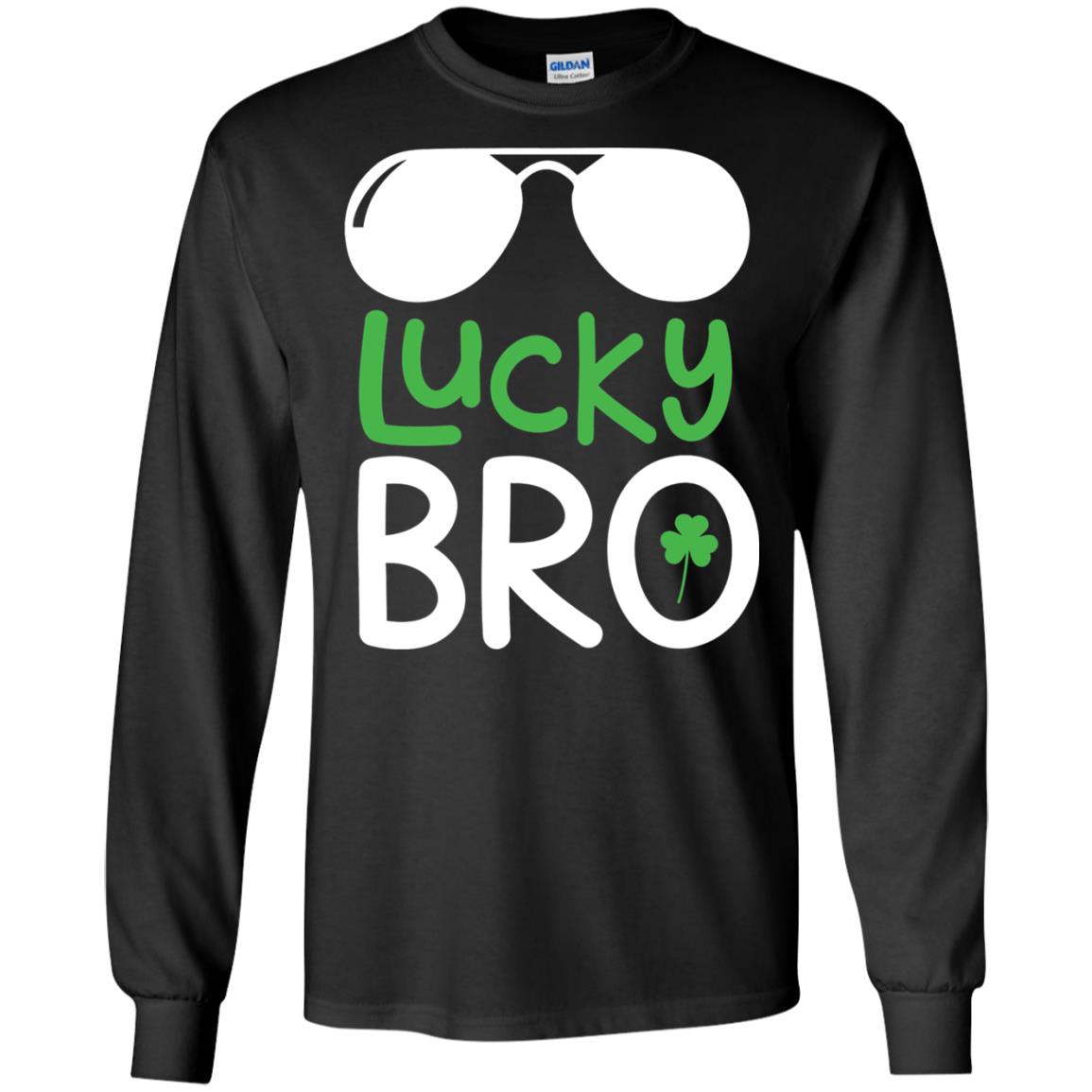 Lucky Bro St. Patrick_s Day T-shirt Black