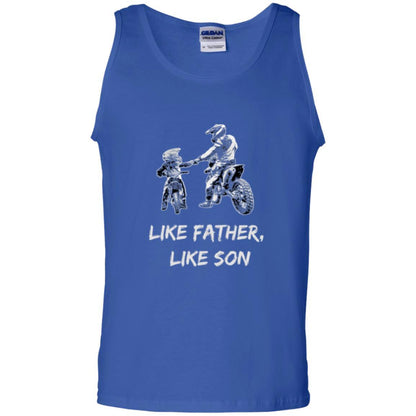 Motocross T-shirt Like Father Like Son T-shirt Royal