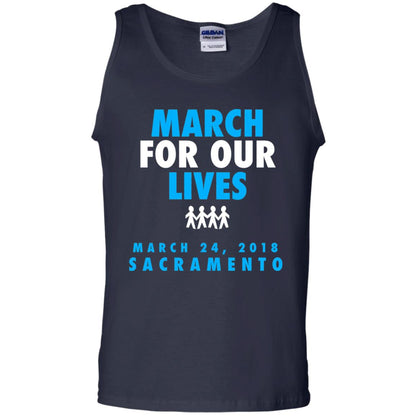 March For Our Lives March 24 2018 Sacramento Anti Gun T-shirt Navy