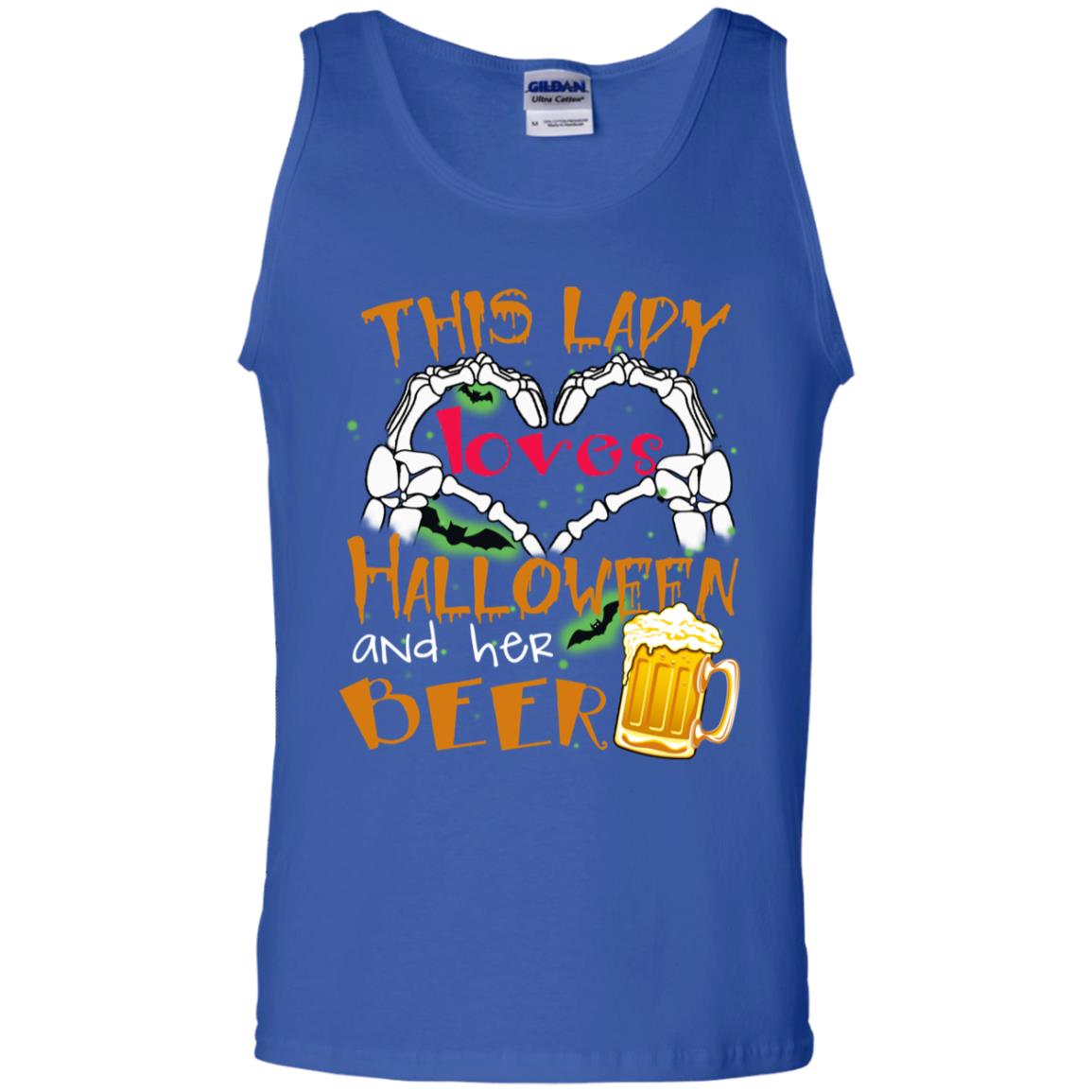 This Girl Loves Halloween And Her Beer Funny Halloween Shirt For Beer Lovers Royal