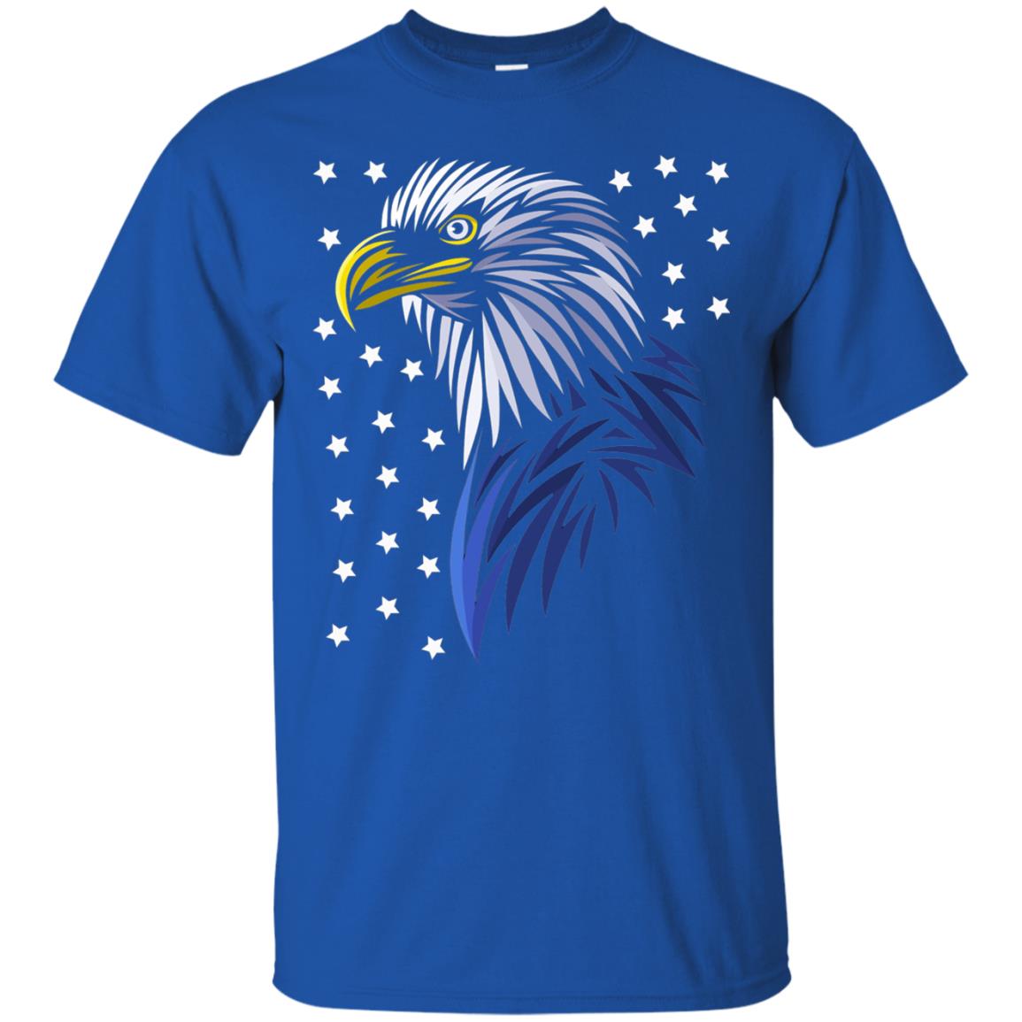 Usa Eagle Flag Stars T-shirt Tribal Style T-shirt Royal