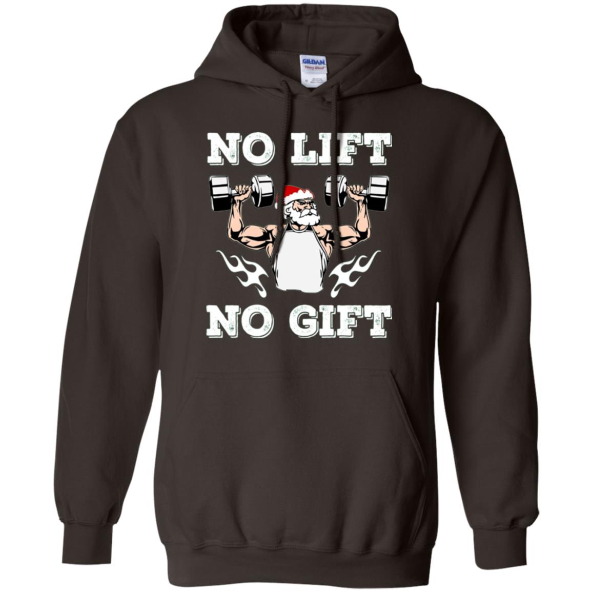Christmas T-shirt No Lift No Gift Dark Chocolate