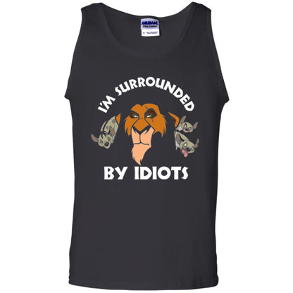 Disney Lion King T-shirt Scar Surrounded By Idiots Black