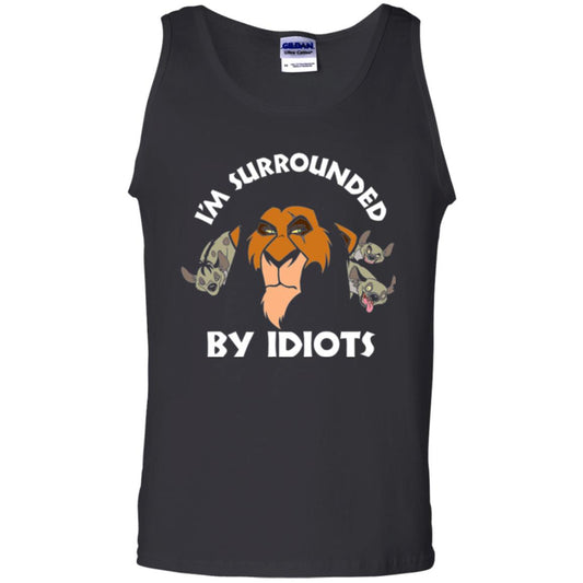 Disney Lion King T-shirt Scar Surrounded By Idiots Black
