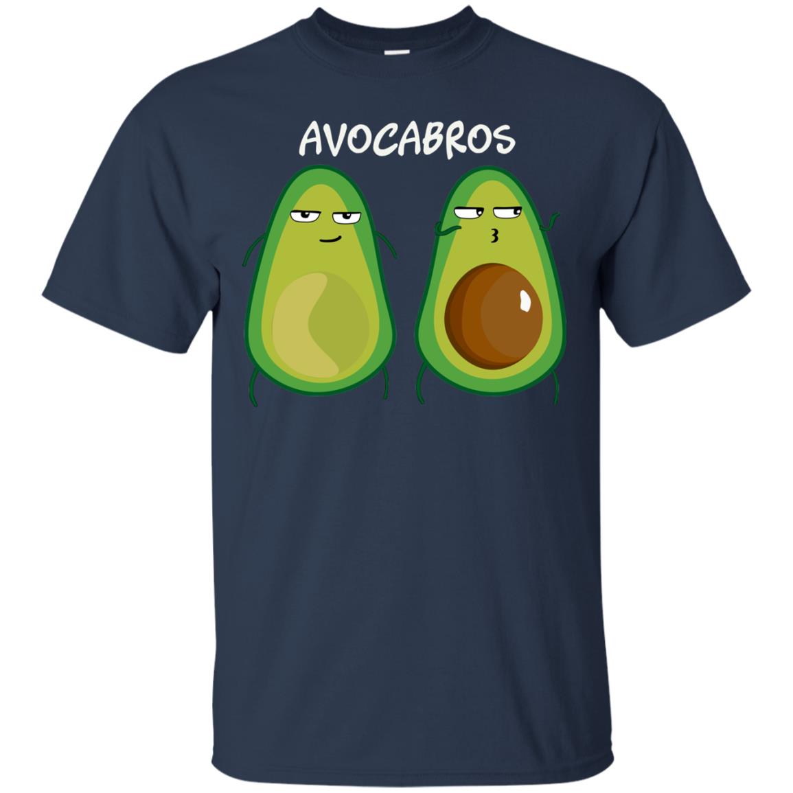 Funny Avocado T-shirt For Bros And Vegans Navy