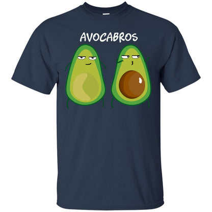 Funny Avocado T-shirt For Bros And Vegans Navy