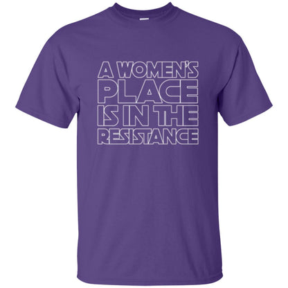 Women_s Resistance T-shirt A Women_s Place Is In The Resistance Purple