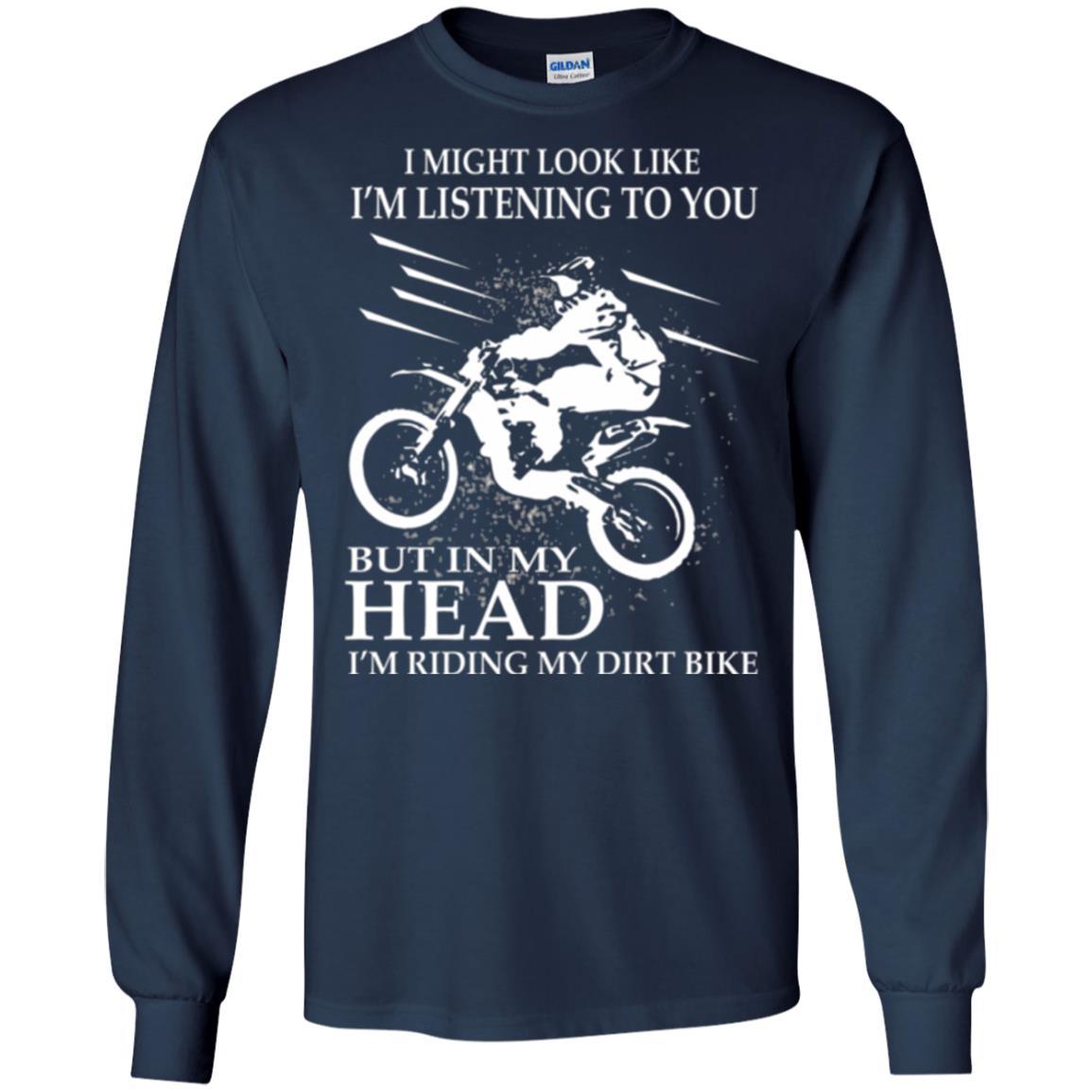 Motocross T-shirt I'm Riding My Dirt Bike Navy