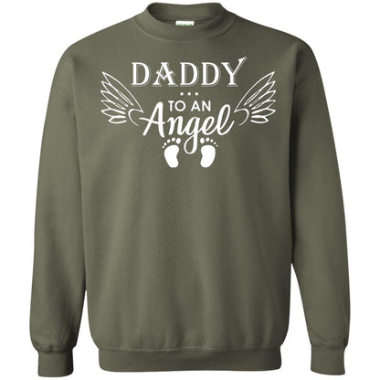 Daddy To An Angle Daddy In Heaven Shirt Military Green