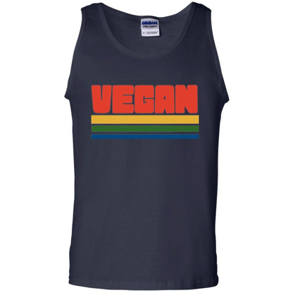 Vegan T-shirt Retro Style Veganism Navy