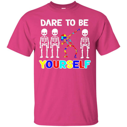 Dare To Be Yourself Autism Awareness Shirt Heliconia