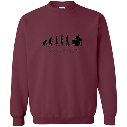 Drumming Lover T-shirt The Evolution Of The Drummer Maroon