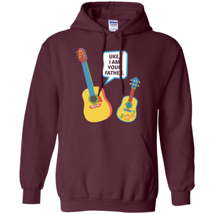 Ukulele Lovers T-shirt Uke I Am Your Father Maroon
