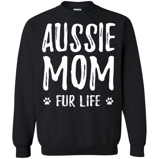 Aussie Mom Fur Life T-shirt Black
