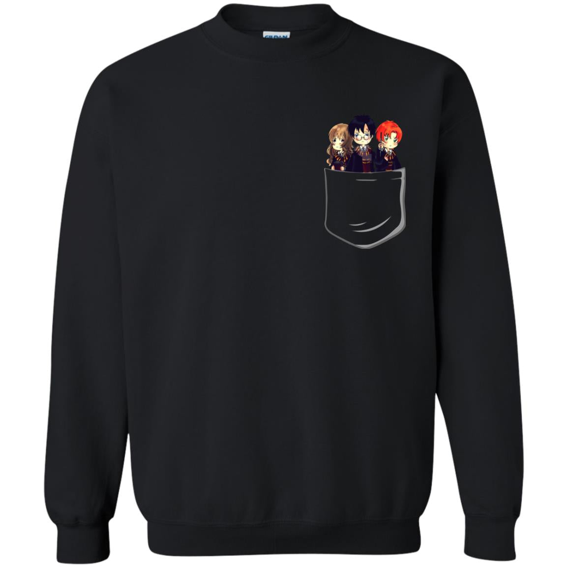 Harry Potter Pocket Movie Lover T-shirtG180 Gildan Crewneck Pullover Sweatshirt 8 oz.