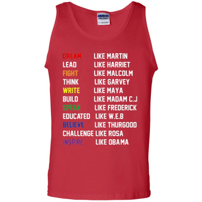 Dream Like Martin Inspire Like Obama T-shirt Red